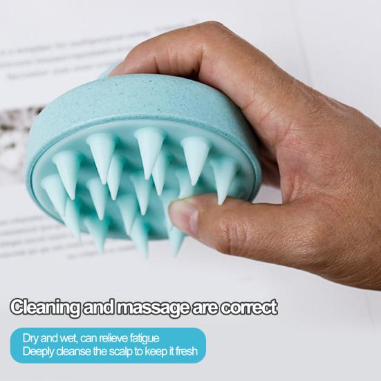 2 шт., массажер для кожи головы, щетка для шампуня со скребком для волос, отшелушивающее средство для обработки кожи головы, перхоть, силиконовый для женщин и мужчин