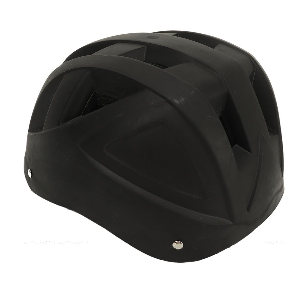 Детский велосипедный шлем, легкий, дышащий, с отверстиями, защита головы, велосипедный шлем для детей, черный