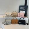 Trend Fashion Hand Carry Small Square Bag 2025 New Cute Girl Simple High-end Texture Shoulder Bag
