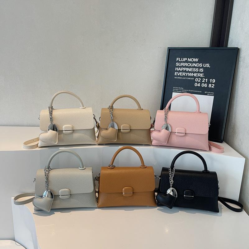 Trend Fashion Hand Carry Small Square Bag 2025 New Cute Girl Simple High-end Texture Shoulder Bag