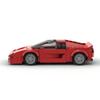 Конструктор MOC Красная гоночная машина Модель 8-клеточный Автомобиль Сборка своими руками Кирпичики Образовательная игрушка Для мальчиков