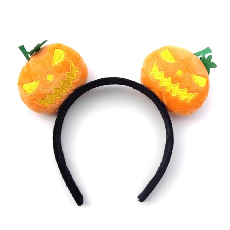 Hair Hoop DIY Halloween Pumpkin Headwear Headband Soft Fabric Catoon Gift Dropshipping
