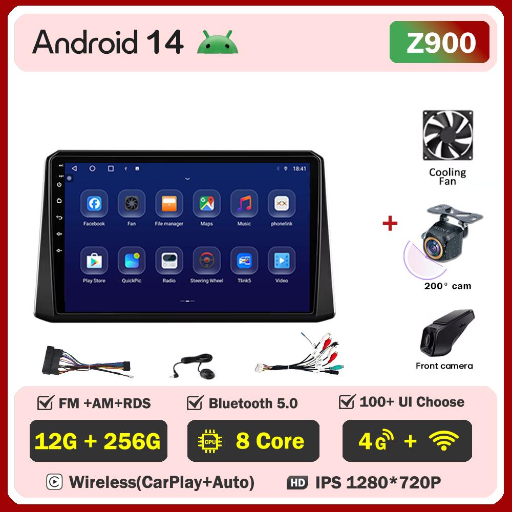 Carplay Android auto для ToyotaCorolla 12 2018 2019 2020 автомобильное радио интеллектуальные автомобильные системы сенсорный экран стерео головное устройство без 2din