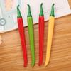 2 шт., цветные гелевые ручки, 0,5 мм, тонкие нескользящие, удобные ручки, новые ручки в форме перца, офисные принадлежности