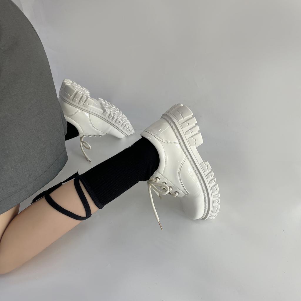 Thick -Soled Pu Leather Shoes Japanese Retro Mary Jane Shoes Female Jk Girl British Style Sponge Cake Single Shoes Heels