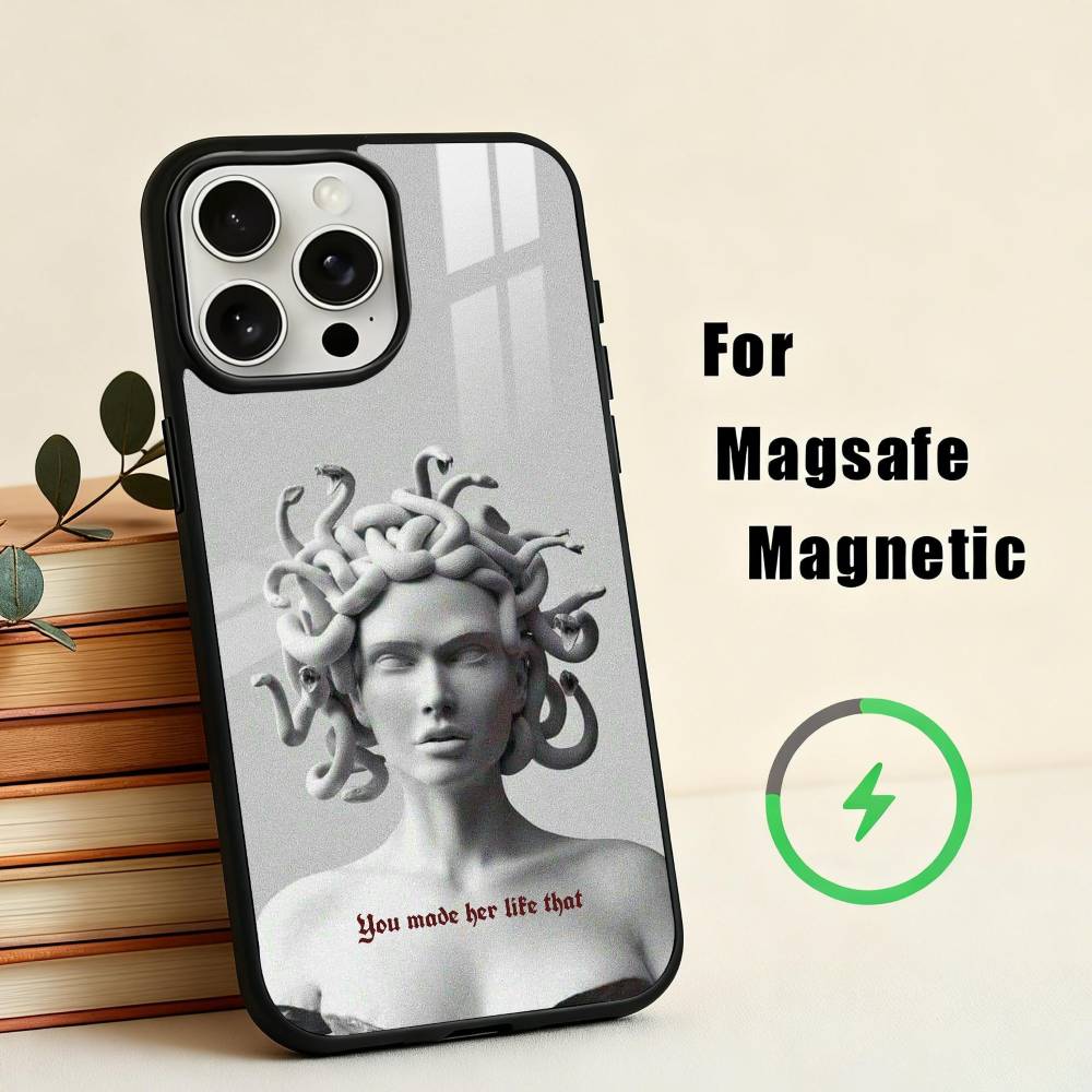 Medusa Greek Mythology Look At Me Phone Case For iPhone 17,16,15,14,13,12,Plus,Pro,Max for Magsafe Magnetic Wireless Charging