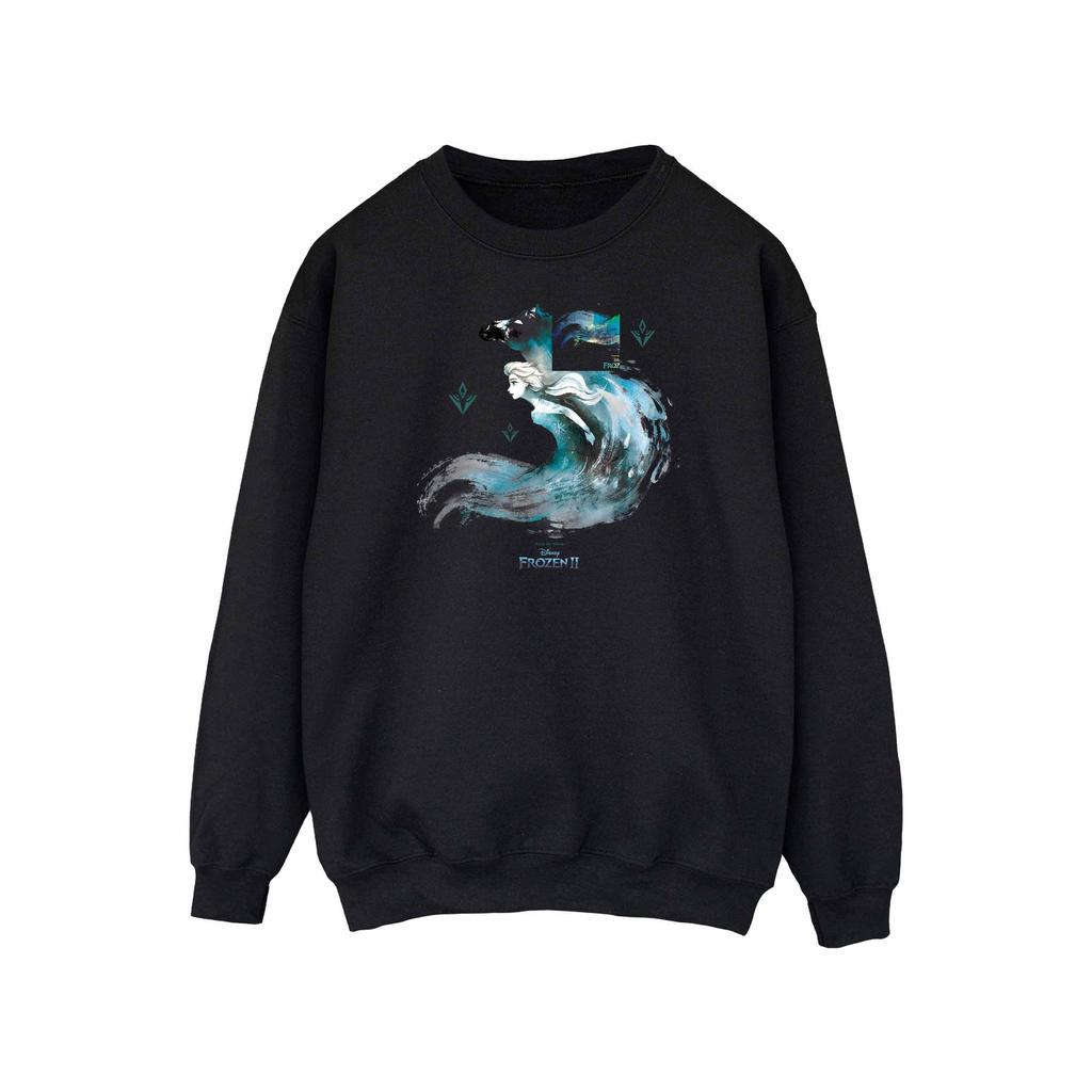 Disney Womens/Ladies Frozen 2 Elsa With Nokk The Water Spirit Sweatshirt