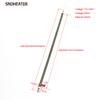 SNDHEATER 6,6 мм*430/435/440/445/450 мм Нагревательный элемент для электрической духовки с круглым металлическим листом путем отжига 220 В 400 В 2 шт./лот