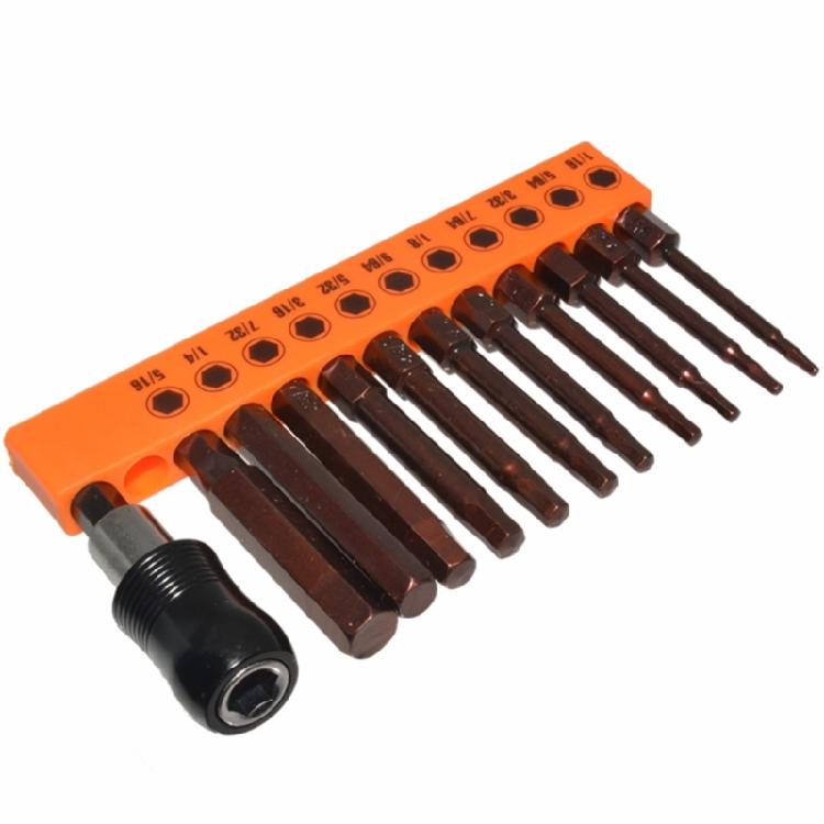 23Pcs Hex Head Allen Wrenches Drill Bit Set Steel Magnetic Tip Hex Bit Set 60mm