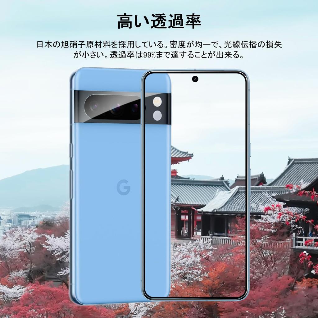 Google Pixel 8 Pro Film 2 Pieces Camera Film 2 Pieces Authentication Frame Google Pixel 8 Pro Glass Film от Asahi Glass Google Pixel 8 Pro Protective