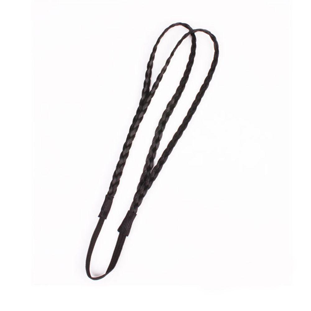 Wig Twist Headband 4 colors Headwear Wig Headband Double Braided Braided Hair Band Synthetic Wig