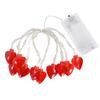 1.5M 10LED Love String Lights Valentines Day Gift Red Heart Shaped Fairy Light Garland Wedding Party Home Decorations Lamp 2024