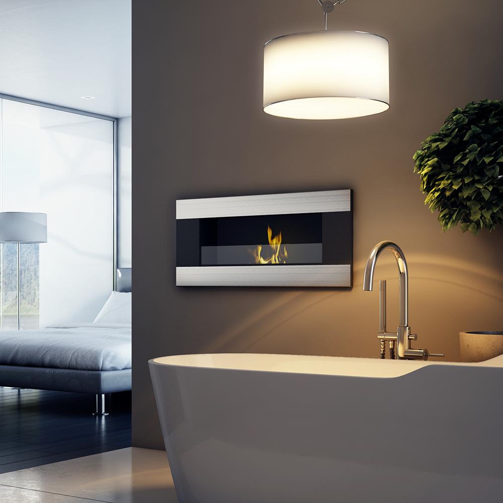 Настенный камин на биоэтаноле DELTA2 HORIZONTAL TÜV