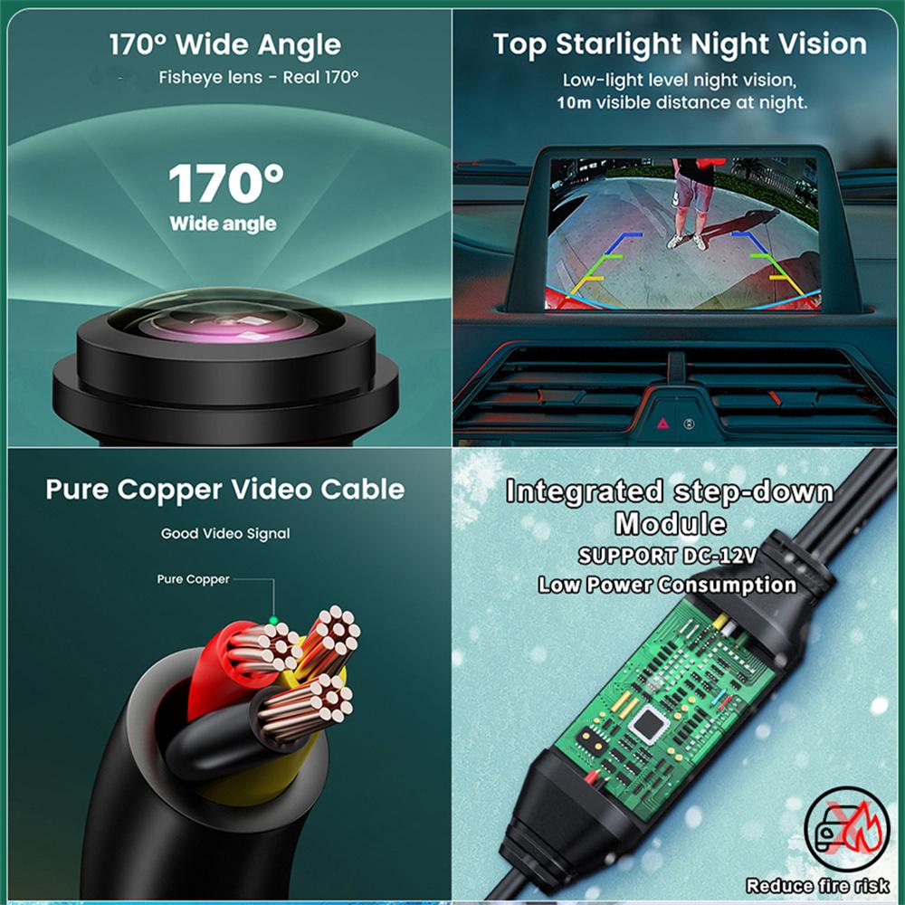 AHD 720P Камера заднего вида в ручке багажника для Benz C Class W204 W212 2011-2013