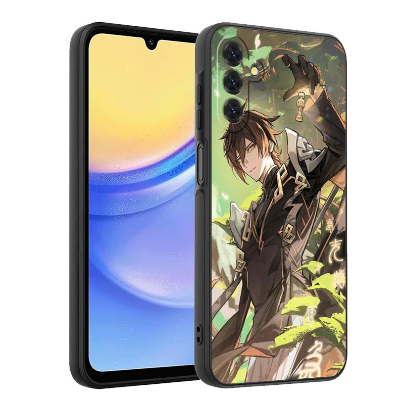 Genshin Impact Чжун Ли Мягкий чехол для телефона для Samsung A17 A37 A57 A16 A26 A36 A56 A15 A25 A35 A55 A14 A24 A34 A54 A13 A23 A33 A53 A