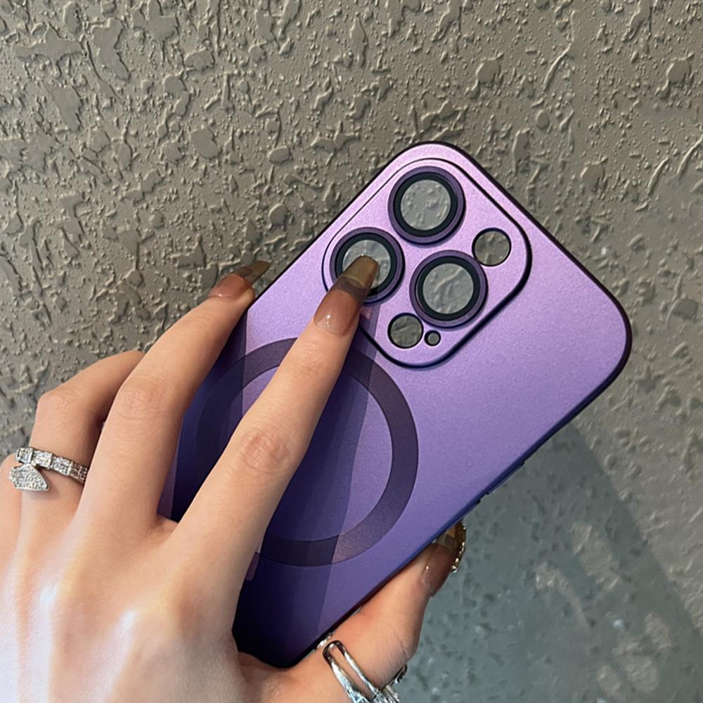 Матовый мягкий силиконовый магнитный чехол для телефона с беспроводной зарядкой для IPhone 15 14 13 12 11 Pro Max 15 Plus, защитный чехол для стеклянных линз