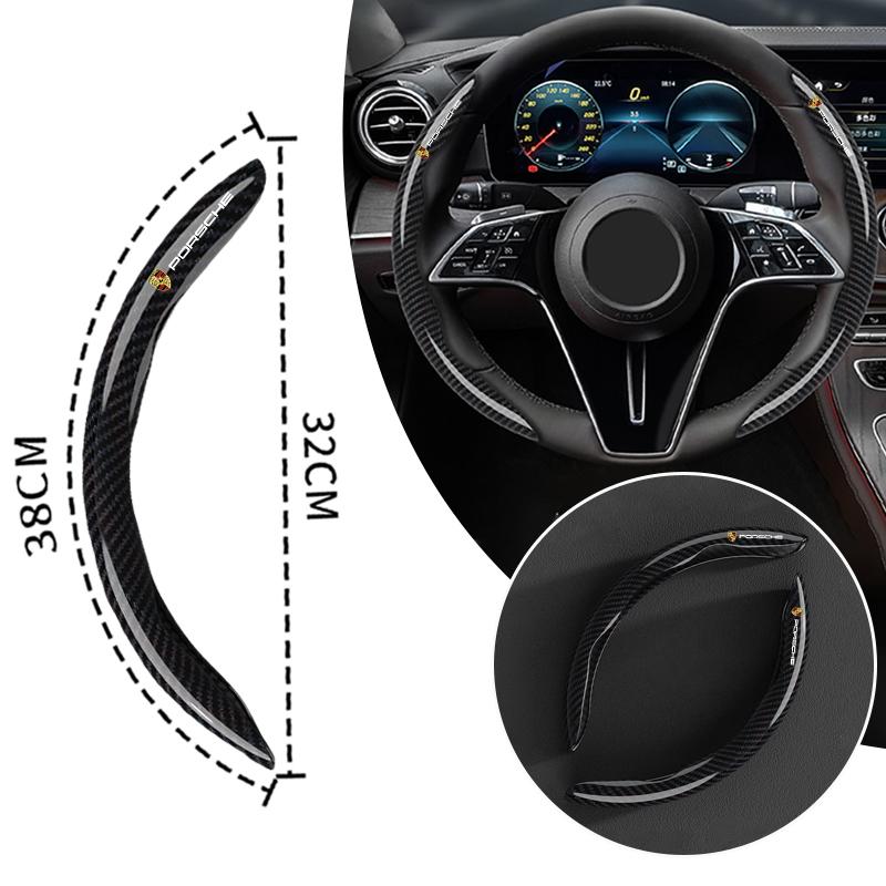 Car Steering Wheel Cover Wear Non-slip Protect Covers Shell For Porsche Panamera Cayenne Taycan 911 718 Macan Carrera-GT 928 944