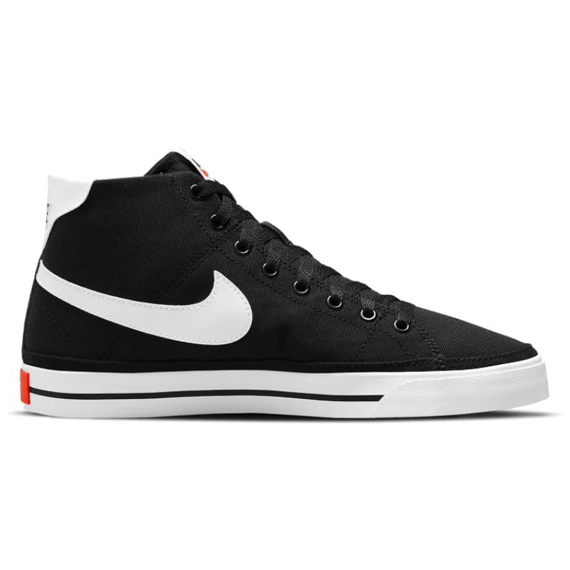 Nike Женские кроссовки Court Legacy Canvas Mid 'Черный Белый Оранжевый' DD0161-001