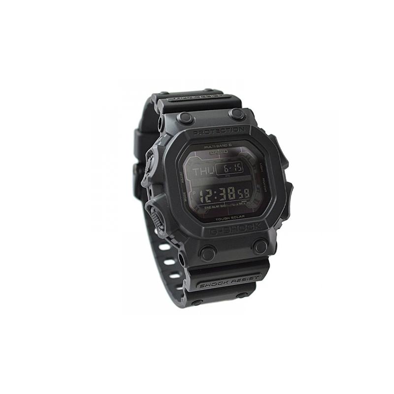 Casio Серия DIGITAL-квадратная, водонепроницаемость 200 метров, кварцевый механизм, полимерный ремешок, японские и корейские часы, мужские часы, черный циферблат GXW-56BB-1JF