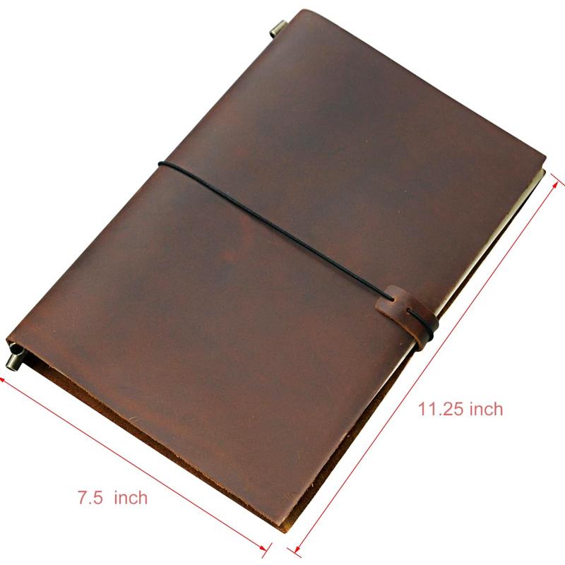 Promotional Diary Genuine Leather Notebook Cover Notebook Recycled Genuine Leather Journals