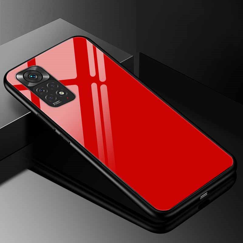 For Xiaomi Redmi Note 11s Case Tempered Glass Fashion Cover for Redmi Note 11 Pro 5G Global Note11 Case, 9s 10s Bumper Note11s
