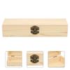 Makeup Organizer Stationery Box Unpainted Wooden Storage Box Wooden Pencil Box School Supplies
