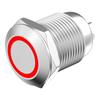 12mm Waterproof Metal Button Switch, 1NO1NC, 5-pin/8-pin, Self-locking, Reset, with Light