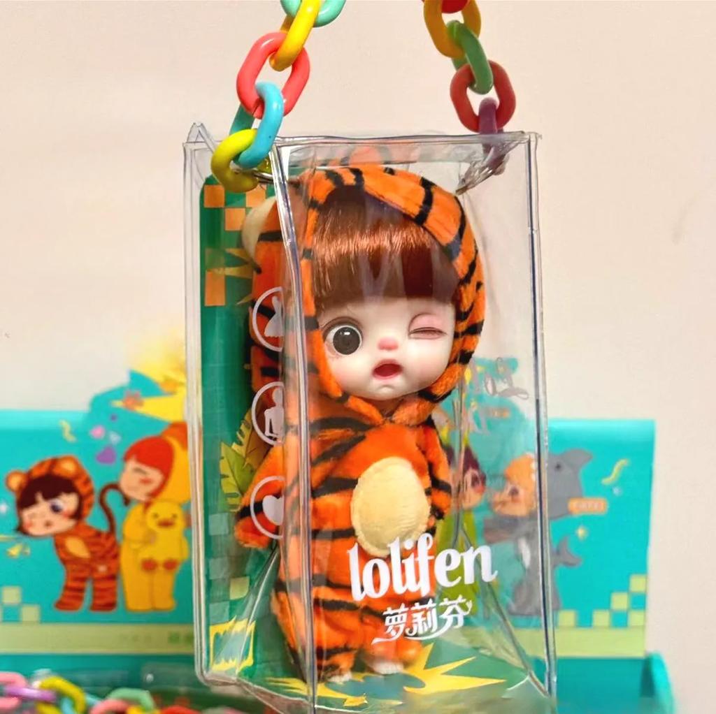 13см Мини-кукла BJD шарнирное тело Улыбающееся удивленное выражение Лица Куклы для девочек Серия Animal Dress Up Подарок для девочки Аниме SD