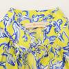 Tory Burch 20 Years 76143 Rib Waist Dress Yellow Swirl Dress 14 yellowUsed