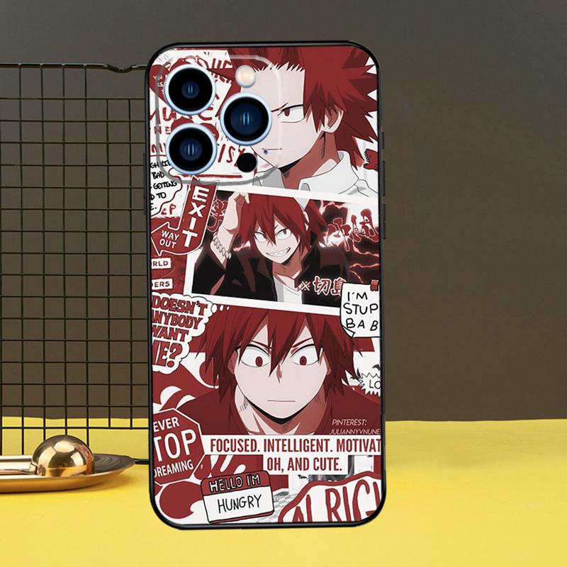 Чехол Kirishima Eijiro My Hero Academia для iPhone 13 12 11 14 Pro Max XS Max XR X 6S 7 8 Plus SE 2020, задняя крышка, чехол для телефона