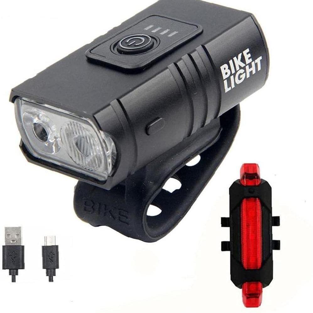 Перезаряжаемый водонепроницаемый велосипедный фонарь: Мощный свет для ночной езды на горных, шоссейных и детских велосипедах.
