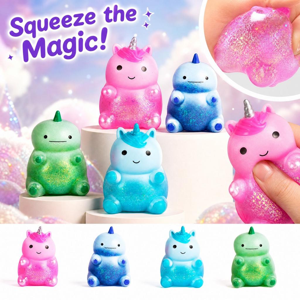 Stress Ball Toy for Adults and Kids, Sensory Sphere for Desk and Travel