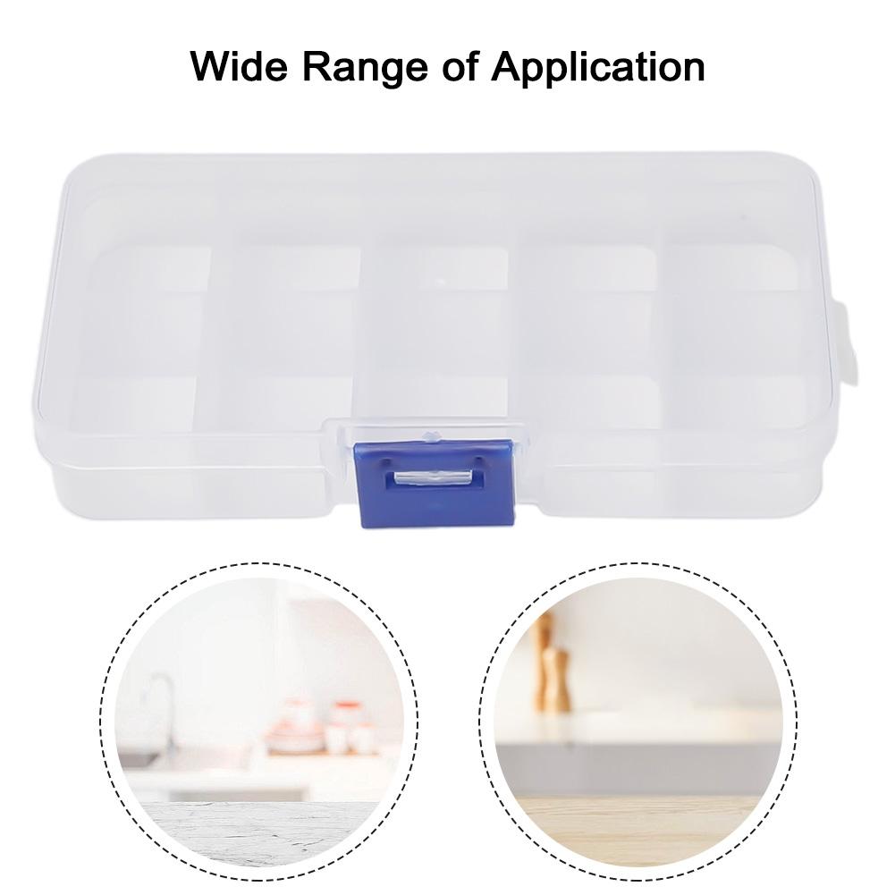 Новый 10, 15, 24 ячейки Секционный Контейнер для Хранения Украшений, Бисера, Таблеток Горячий