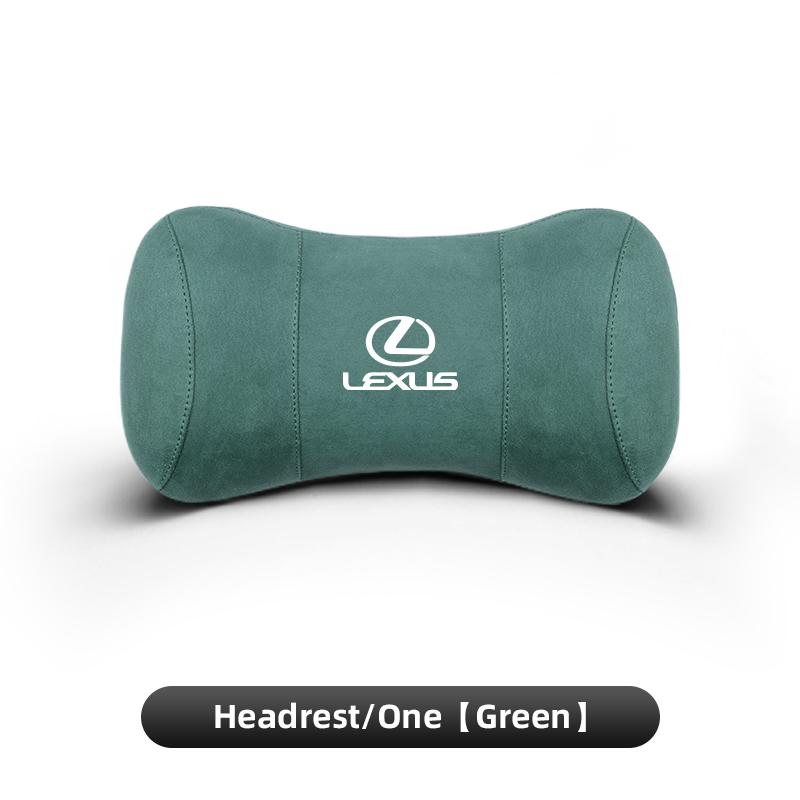 2026 Hot Interior Stickers Lexus Car Seat Suede Memory Cotton Neck Pillow Headrest For Lexus LS LC RZ RX330 IS250 Ct200h ES300h