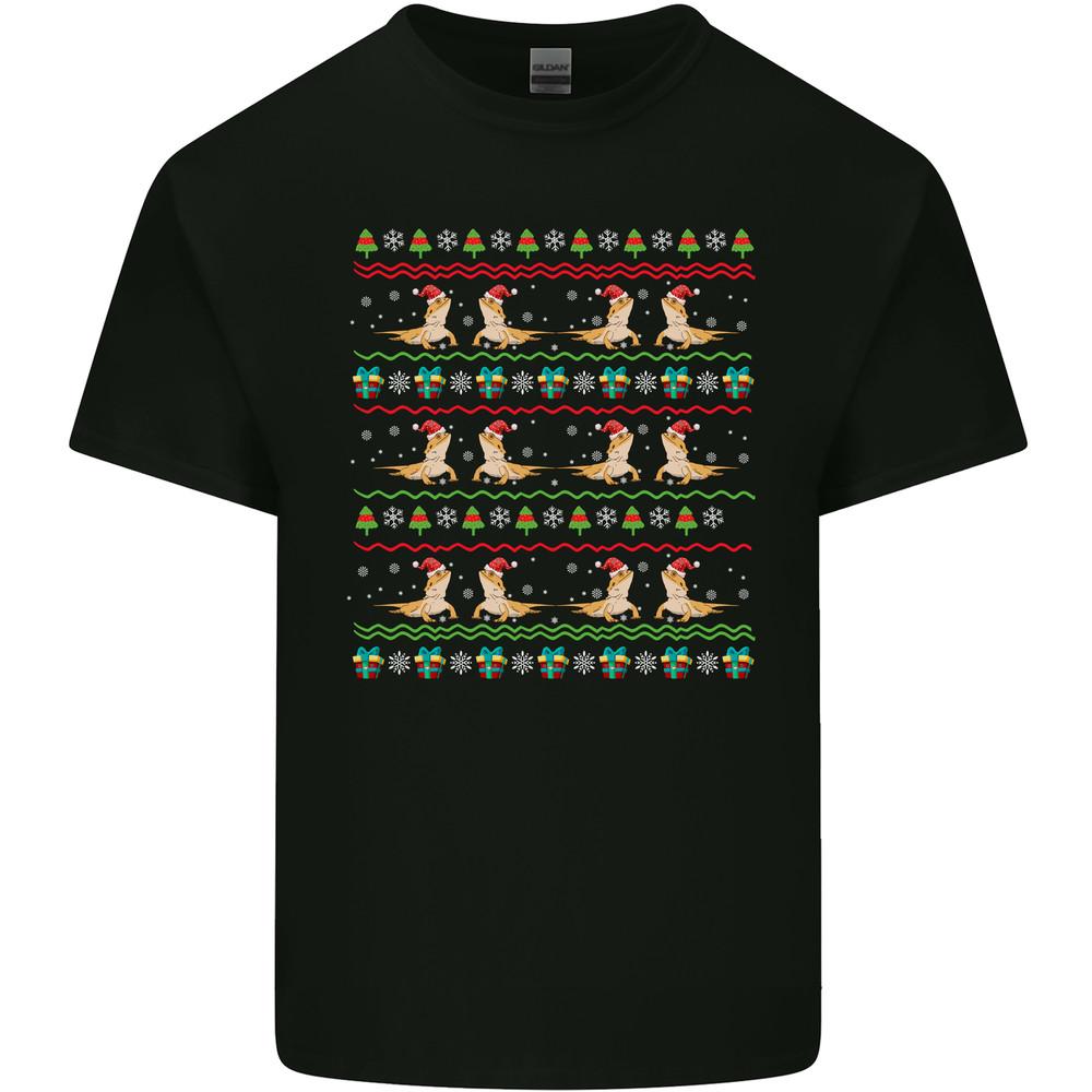 Christmas Bearded Dragon Xmas Reptile Mens Light Cotton T-Shirt Unisex T-Shirt