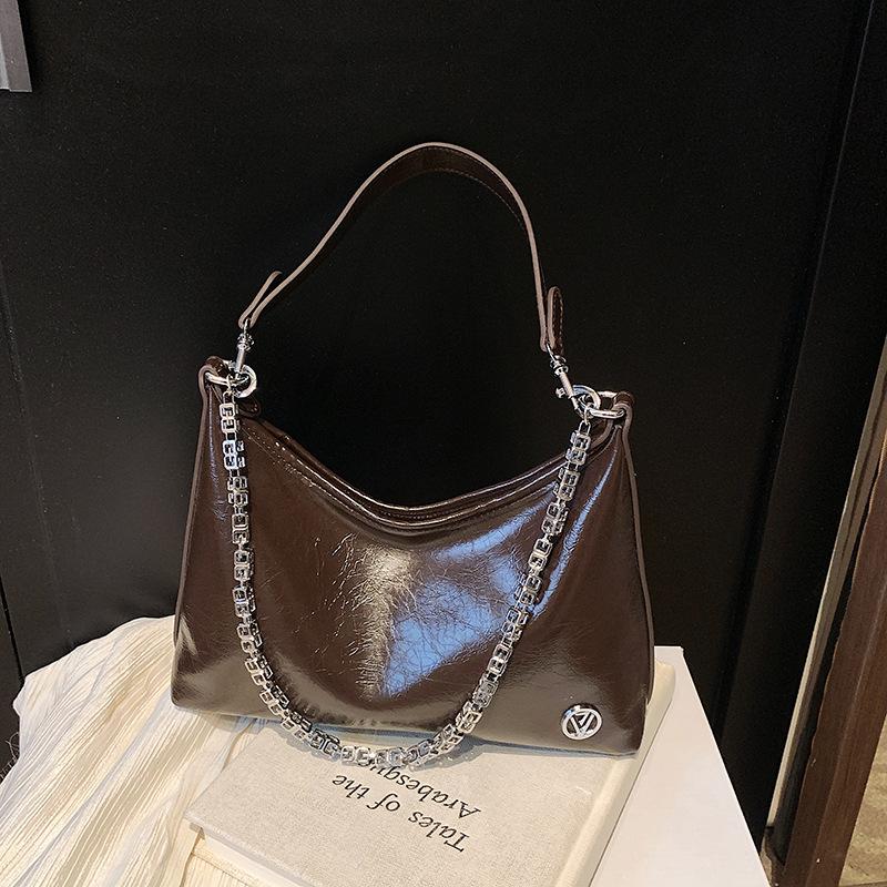 Премиальная сумка-пельмень под мышкой женская новая модная сумка на плечо с цепочкой повседневная сумка-мессенджер