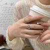 Silver Sterling S925 Open Index Finger Ring Women’s French Fashion Style Electroplated Ring