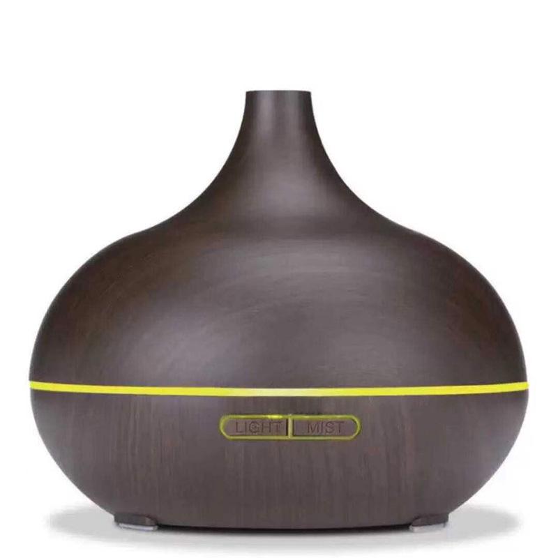 Large-Capacity Wood Grain Aromatherapy Diffuser, Silent Essential Oil Humidifier for Home, Office, Bedroom, Hotel