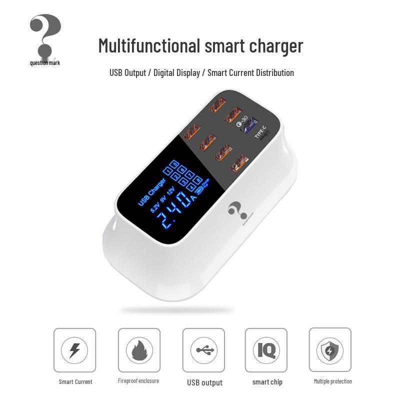 Высокоскоростное многопортовое USB-зарядное устройство для Huawei, Vivo и Apple