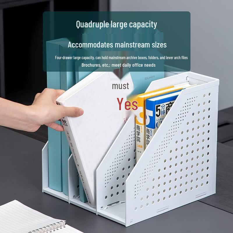 Deli Foldable Desktop File Organizer Basket