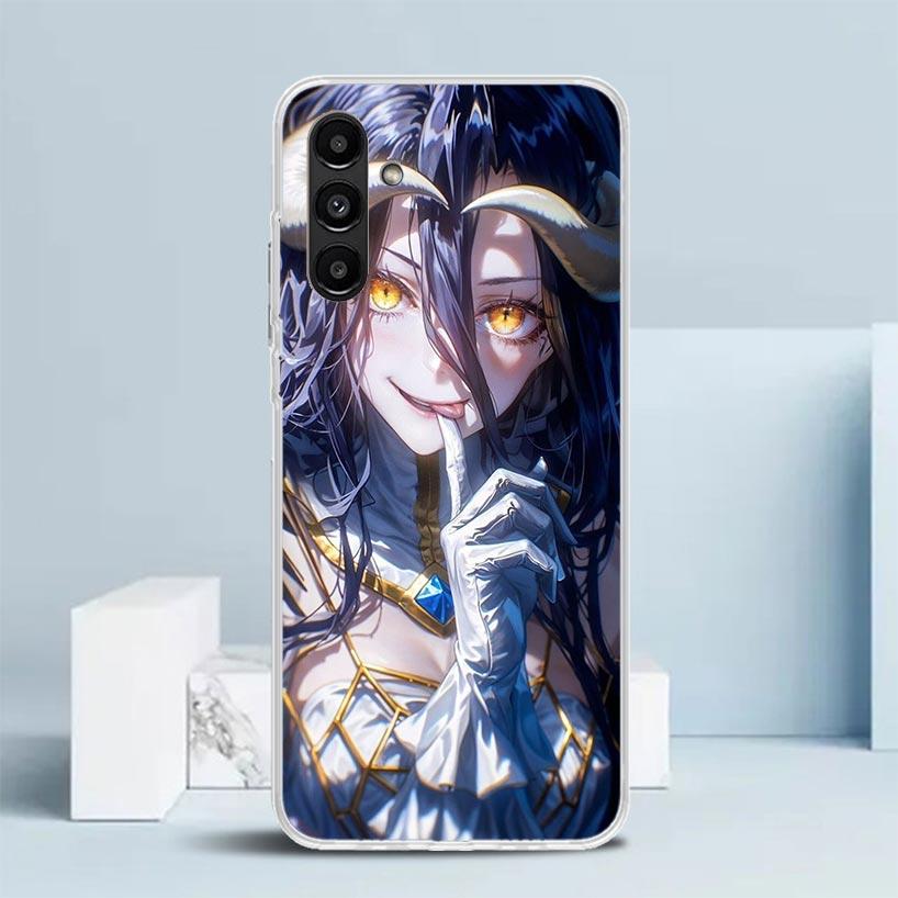 Чехол для телефона с Аниме Альбедо Повелитель для Samsung Galaxy A17 A37 A57 A16 A15 A14 A13 A56 A55 A54 A53 A36 A35 A34 A33 A26 A25 A24 A23