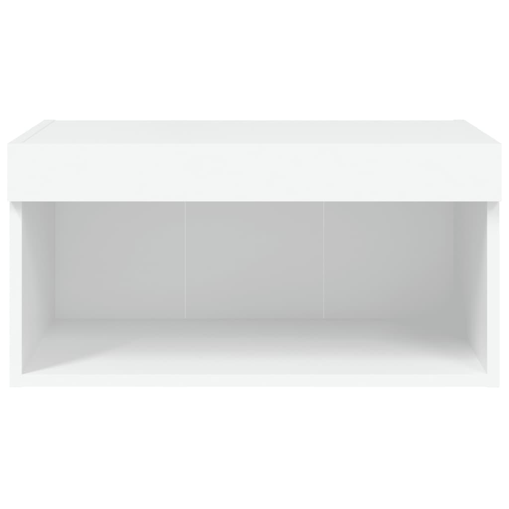 LED TV Stand in White 60 x 30 x 30 cm