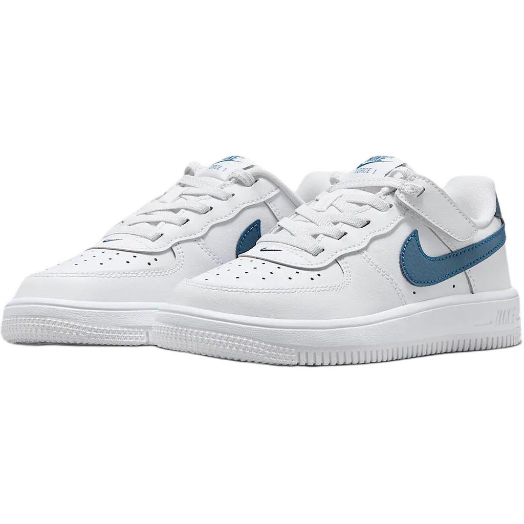 Nike Air Force 1 Low EasyOn White Light Blue Boys' Casual Shoes FN0237-110