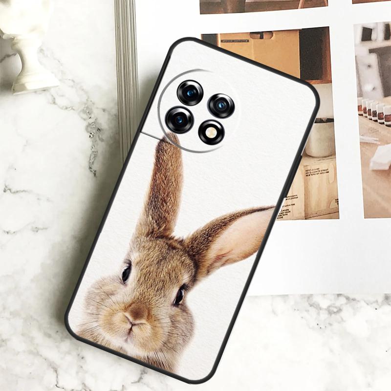 Cute Bunny Rabbit Case For OnePlus 12 12R 11 9 10 Pro 10R 9R 8T 10T Nord CE 2 3 Lite 2T N10 N20 N30 CE4 Cover