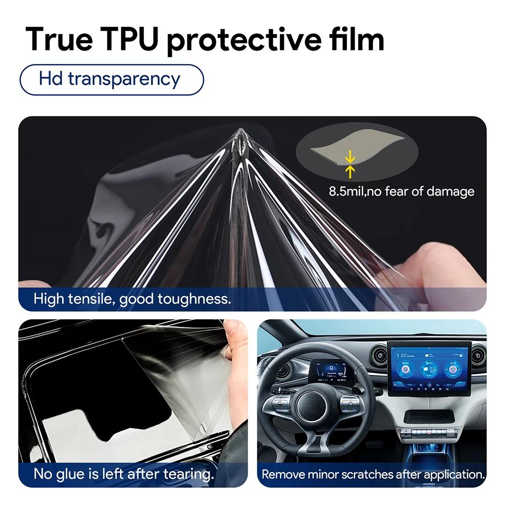 For BYD Dolphin Interior Protection Dashboard Multimedia GPS Navigation Transparent Scratch-Resistant Film Modification