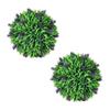 VidaXL Set of 2 Artificial Boxwood Balls with Lavender 30 Cm
