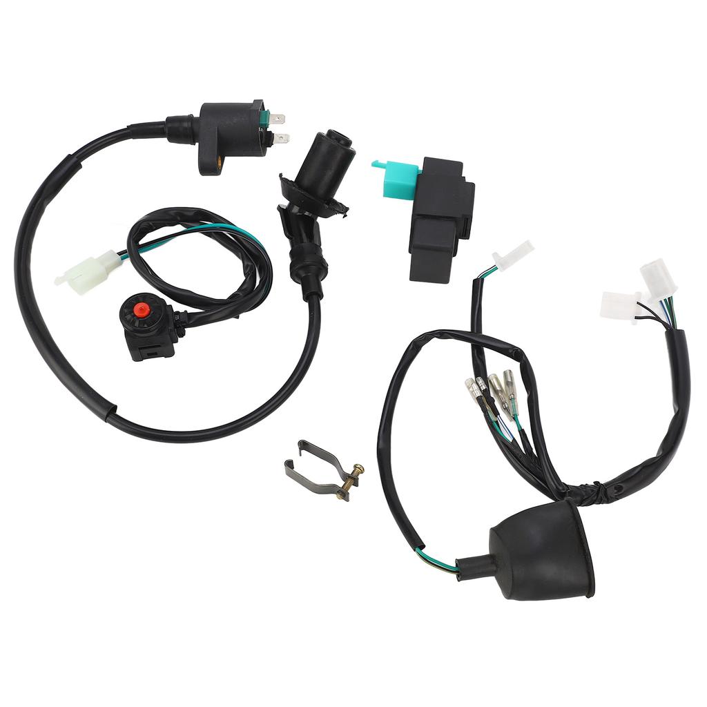 Ignition Coil CDI Wiring Harness with Cut Off Switch Flexible Fast Response Fit for 50cc To 160cc