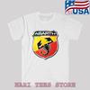Мужская белая гоночная машина Abarth Размеры от S до 5XL