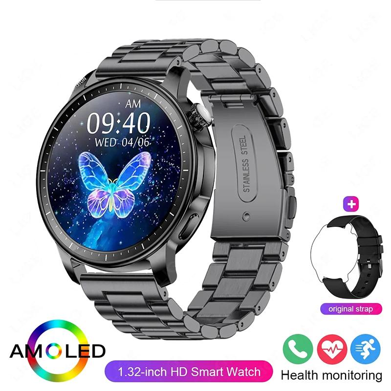2024 New Fashion Smart Watch Women AMOLED HD Screen Sports Tracker Health Monitoring IP67 Waterproof Bluetooth Call Smart Watchs