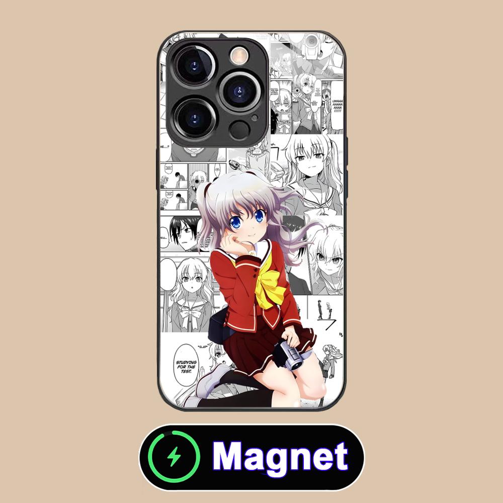 Чехол для мобильного телефона Charlotte Tomori Nao Glass MagSafe для iPhone 17 16 15 14 13 12 11 Air Pro Max Plus Mini Цветная крышка